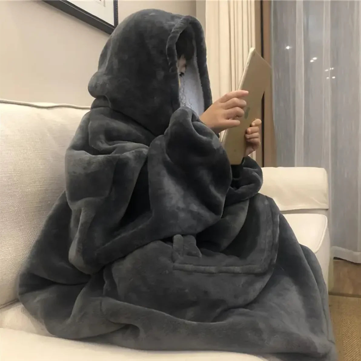 Ultra-Soft Hoodie Blanket